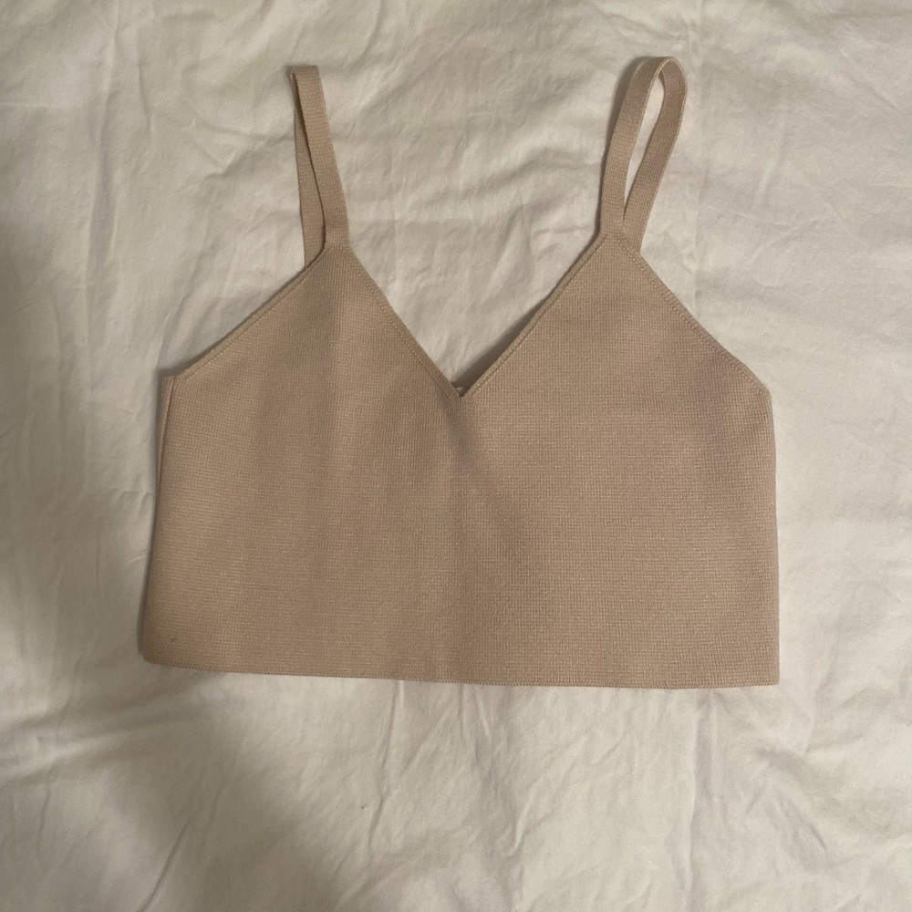 ZARA • Sweater Tank • Cream • Small • NWOT